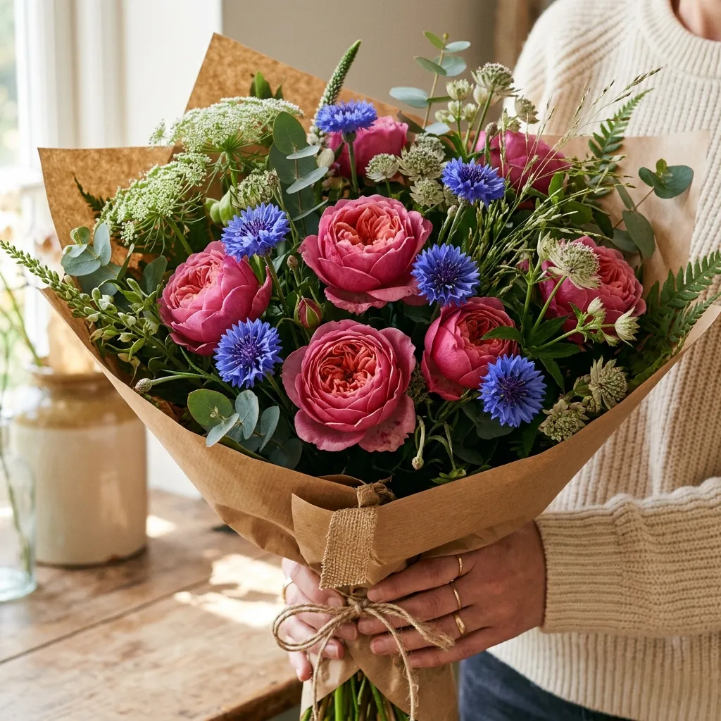 Garden roses bouquet